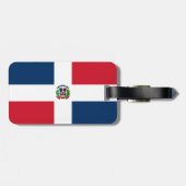 Dominicaanse vlag bagagelabel (Achterkant horizontaal)
