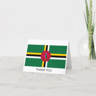 Dominicaanse vlag bedankkaart