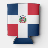 Dominicaanse vlag blikjeskoeler (Voorkant)