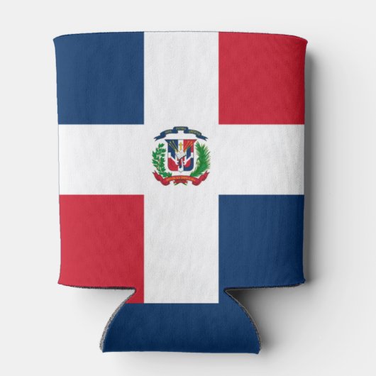 Dominicaanse vlag blikjeskoeler (Achterkant)