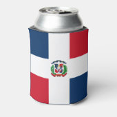 Dominicaanse vlag blikjeskoeler (Blikje Achterkant)