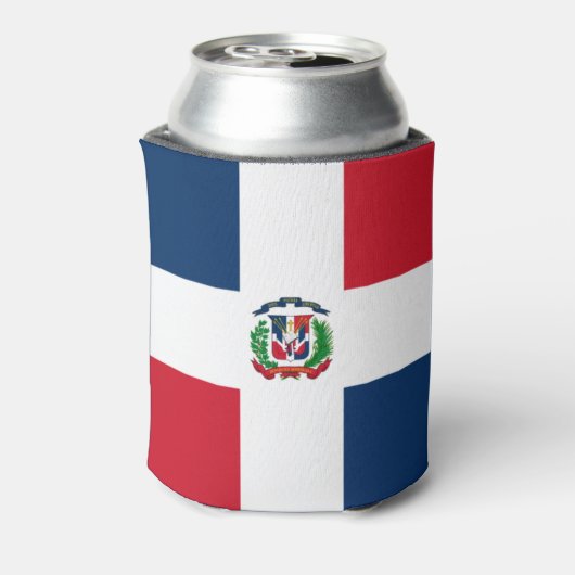 Dominicaanse vlag blikjeskoeler (Blikje Achterkant)