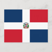Dominicaanse vlag briefkaart (Voorkant)