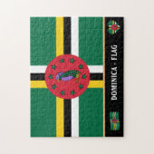 Dominicaanse vlag & Dominicaans land / Dominica Legpuzzel (Verticaal)