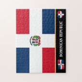 Dominicaanse vlag en Latijns land/Dominicaanse Rep Legpuzzel (Verticaal)