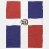 DOMINICAANSE VLAG FLEECE DEKEN (Voorkant)
