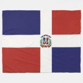 DOMINICAANSE VLAG FLEECE DEKEN (Voorkant (Horizontaal))