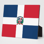Dominicaanse vlag fotoplaat (Zijkant)