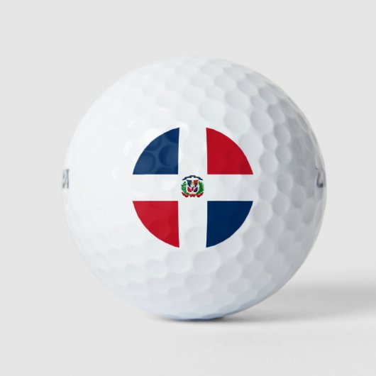 Dominicaanse vlag golfballen (Voorkant)