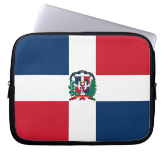 Dominicaanse vlag laptop sleeve