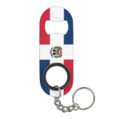 Dominicaanse vlag mini flessenopener (Achterkant)