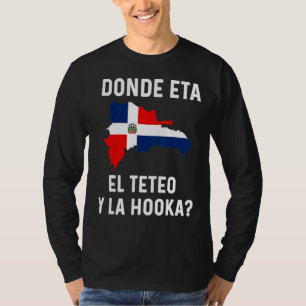 Dominicaanse vlag Rd Dominicaanse Republiek Kaart  T-shirt