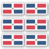 Dominicaanse vlag sticker (Voorkant)