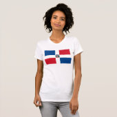 Dominicaanse vlag T-shirt (Voorkant volledig)
