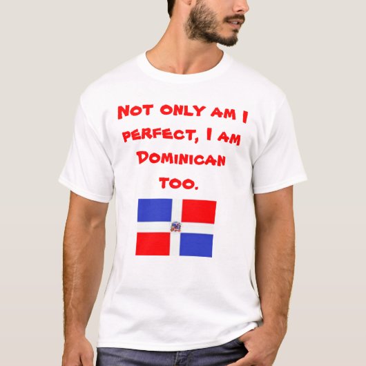 Dominicaanse vlag t-shirt (Voorkant)