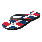 Dominicaanse vlag teenslippers (Schuin)