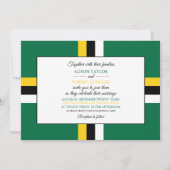 Dominicaanse vlag, vlag van Dominica bruiloft Kaart (Voorkant)