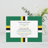 Dominicaanse vlag, vlag van Dominica bruiloft Kaart (Staand voorkant)