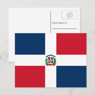 Dominicaanse Vlag, Vlag van Dominicaanse Republiek Briefkaart