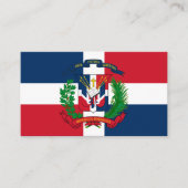 Dominicaanse Vlag & Wapen, Dominicaanse Republiek Visitekaartje (Voorkant)