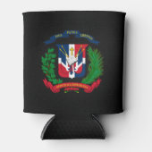 Dominicaanse wapenschild blikjeskoeler (Voorkant)