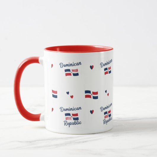 -Dominicaanse wortels patroon mok | Caraïbische vl (Links)