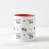 -Dominicaanse wortels patroon mok | Caraïbische vl (Midden)