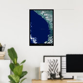 Dominical, Costa Rica satelliet-poster Poster (Thuiskantoor)