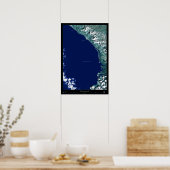 Dominical, Costa Rica satellietposter Poster (Keuken)