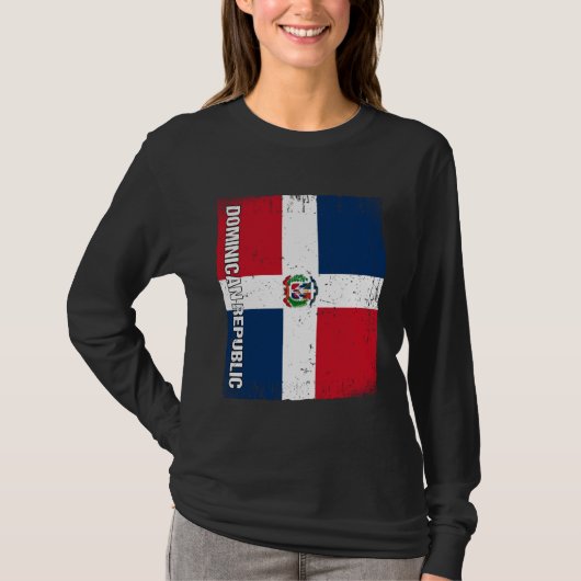 Dominican Flag Dominican Republic T-shirt (Voorkant)