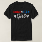 Dominican Girl, Dominican Republic Santo Domingo T T-shirt (Design voorkant)