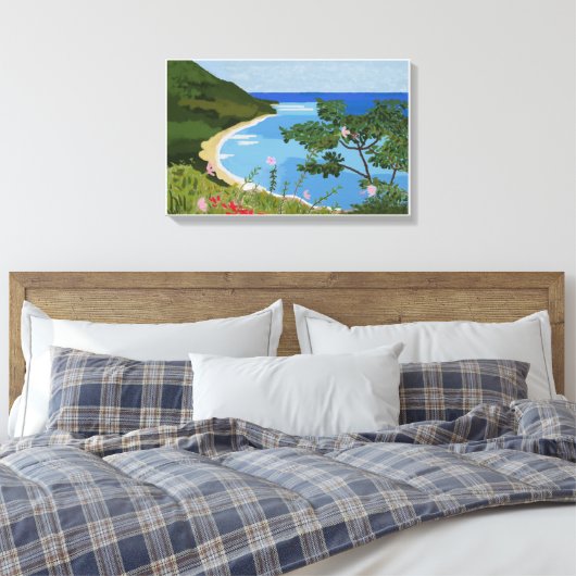 dominican landscape canvas afdruk (Insitu (Slaapkamer))