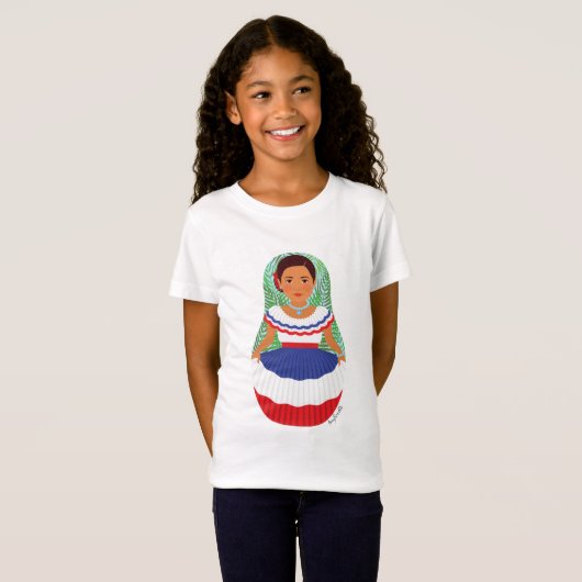 Dominican Matryoshka Girls' T-shirt (Voorkant volledig)