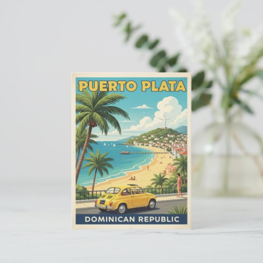 Dominican Republic: 1960s Travel Briefkaart (Staand voorkant)