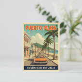 Dominican Republic: 1960s Travel  Briefkaart (Staand voorkant)