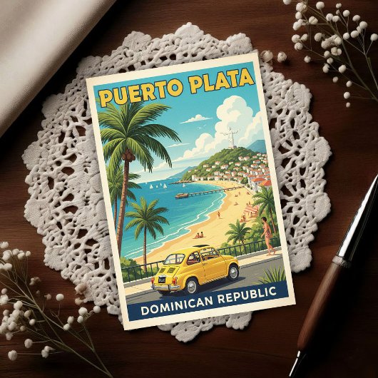 Dominican Republic: 1960s Travel Briefkaart
