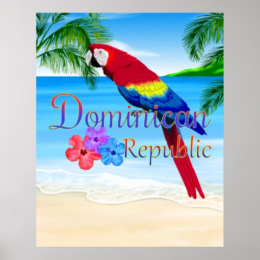 Dominican Republic Beach Poster (Voorkant)