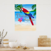 Dominican Republic Beach Poster (Keuken)