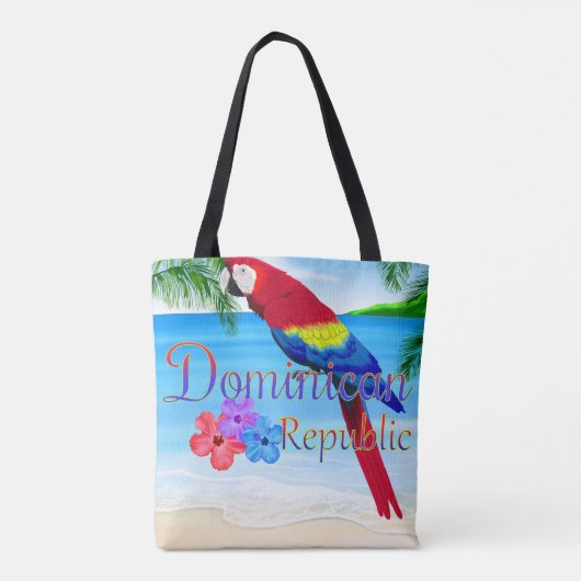 Dominican Republic Beach Tote Bag (Achterkant)