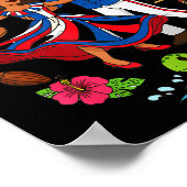 Dominican Republic Culture Dancing Travel  Poster (Hoek)