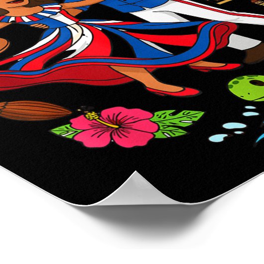 Dominican Republic Culture Dancing Travel  Poster (Hoek)