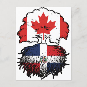 Dominican Republic Dominican Canadian Canada Tree Briefkaart