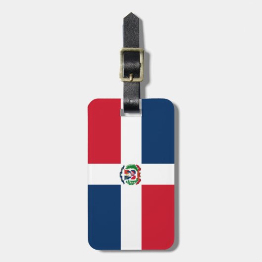 Dominican Republic flag  Bagagelabel (Voorkant verticaal)