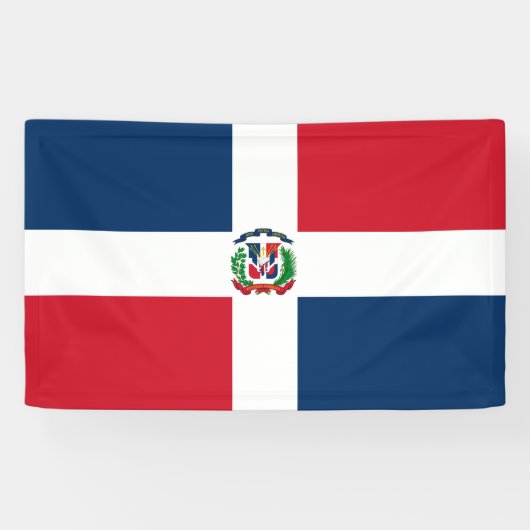 Dominican Republic flag Banner (Horizontaal)