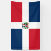 Dominican Republic flag Banner (Verticaal)