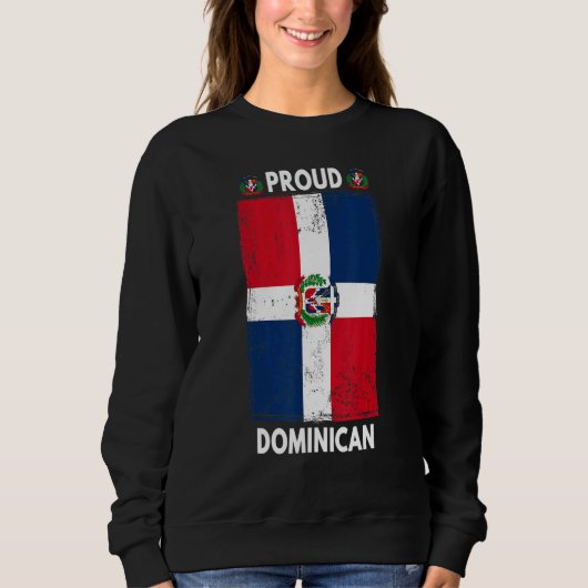 Dominican Republic Flag For Men & Proud Dominican  Trui (Voorkant)