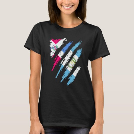 Dominican Republic Flag Guatemala Grown Country St T-shirt (Voorkant)