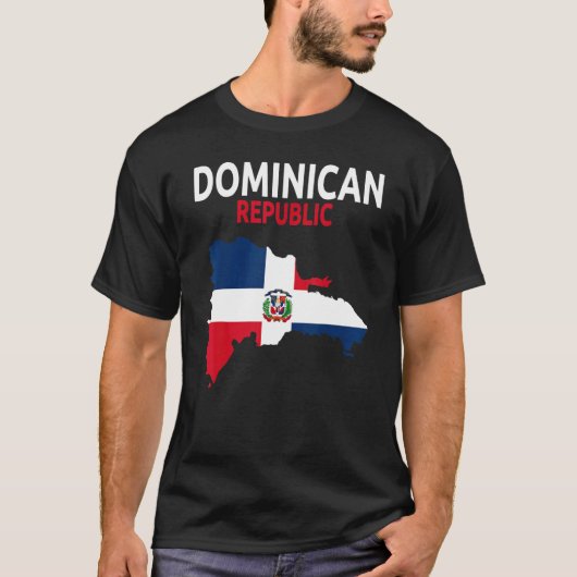 Dominican Republic Flag Idea For Men & Dominican F T-shirt (Voorkant)