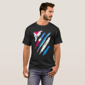 Dominican Republic Flag Nicaragua Grown Country St T-shirt (Voorkant volledig)