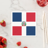 Dominican Republic flag Paper Napkin Servet (Insitu)
